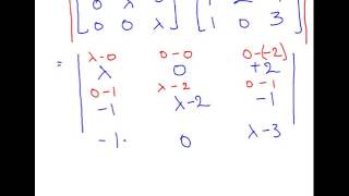 Characteristic Polynomial Of A Matrix