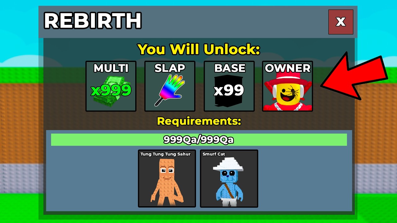 I Unlocked OWNER Rebirth in Steal A Brainrot!