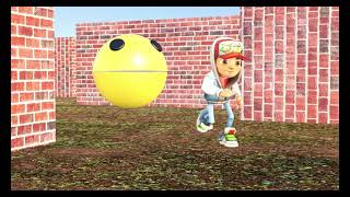 Pac-man vs Subway surfer on the maze screenshot 3