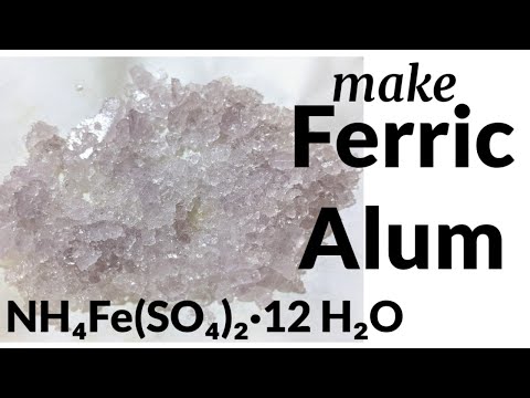 Ammonium Iron III Sulfate , Ferric Alum - preparation