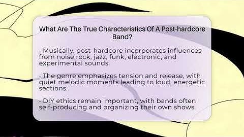What Are The True Characteristics Of A Post-hardcore Band? - Alt Scene Guru