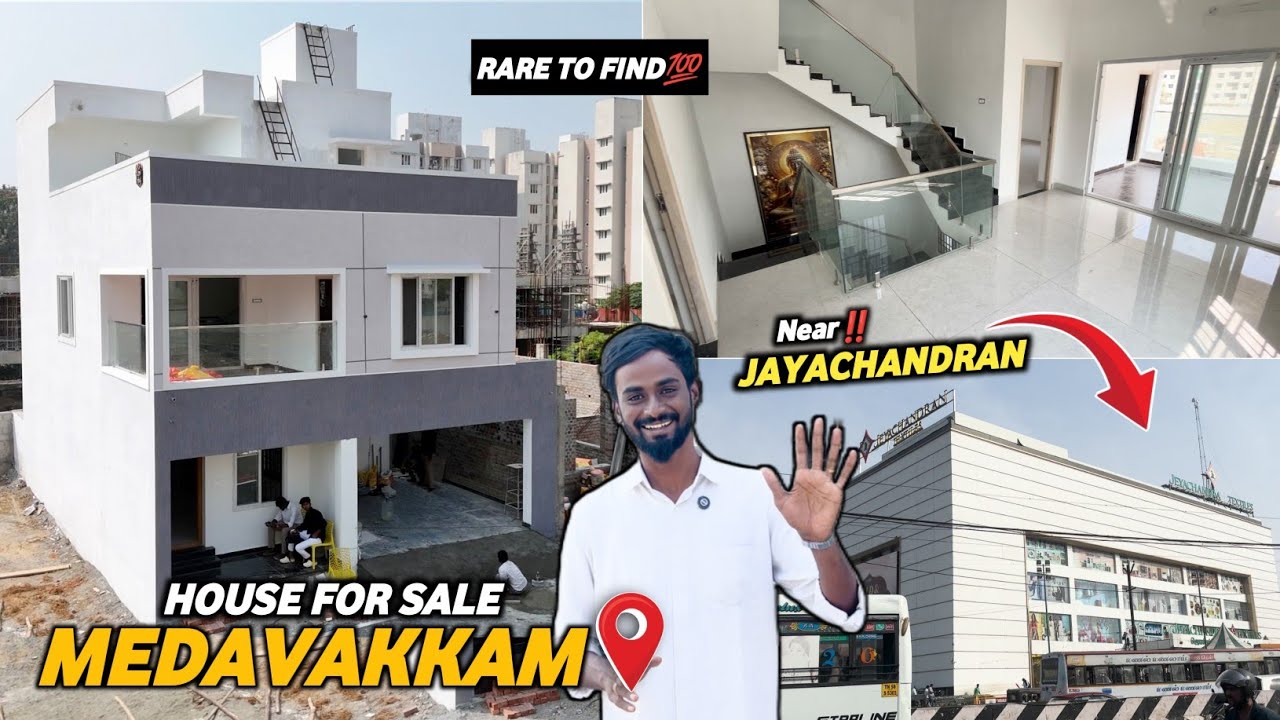 Very Rare‼️Spacious Individual House for sale in Medavakkam🏡Near Chaithanya School😍Good Plan💥