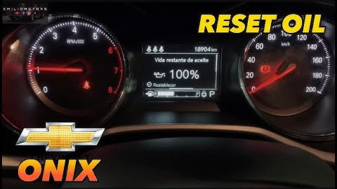 CÓMO RESTABLECER VIDA RESTANTE DE ACEITE DEL CHEVROLET ONIX