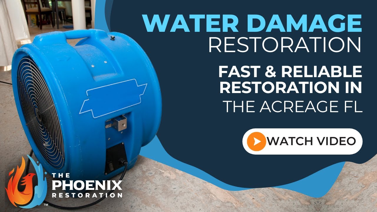 Water Damage Restoration The Acreage FL  | 954-866-8408 | The Phoenix Restoration