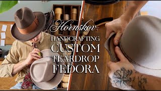 Handcrafting a custom fedora with traditional hat making tools and methods!