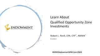 Learn About Qualified Opportunity Zone Investments