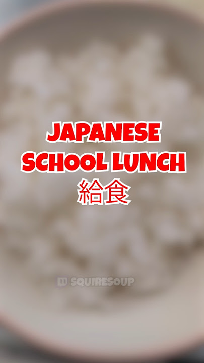 Full Japanese Style Japanese School Lunch #japan #food