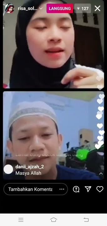 robbi kholaq risa sholihah live streaming instagram