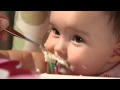 Magicalpete - Baby Grace Eating Rice Cereal for the 1st Time