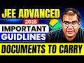 JEE Advanced 2026 | All Important Instructions | Documents to Carry | Vinay Shur Sir