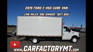 2019 E450 Cube Van, 16 Foot Box, Low Miles, 1 Owner
