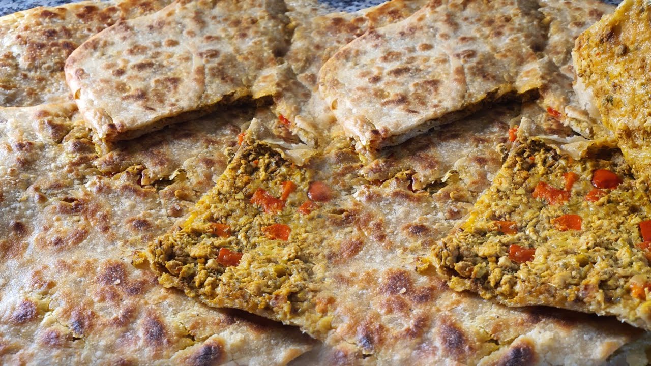 مسمن معمر فالفران مع شوربة بالخضر والدجاج ياسلام😋😋