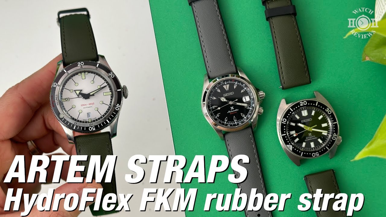 Artem Straps HydroFlex Hybrid FKM rubber strap review YouTube