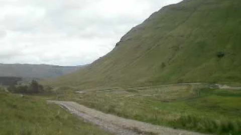 Chilling out in a valley in Scotland