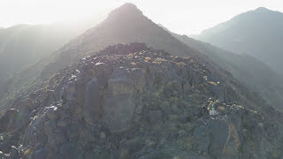 On top of the real Mount Sinai in Arabia