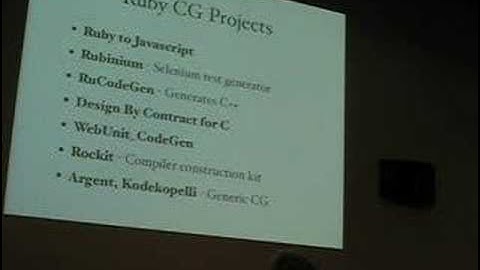 Code Generation With Ruby