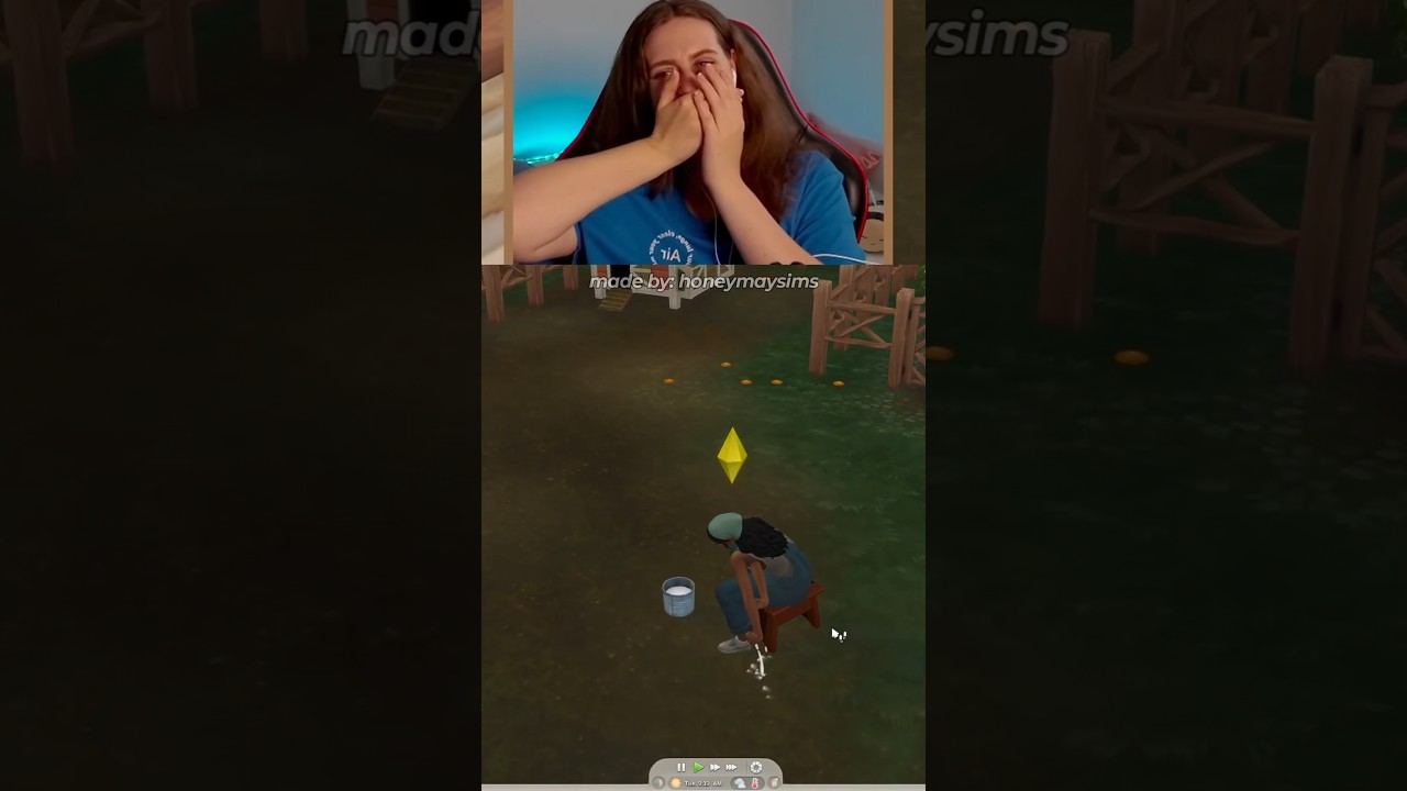 Have anyone else had this glitch before in The Sims 4? 😂 #thesims4