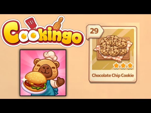 Cookingo: Perfect Meal Level 29 | Chocolate Chip Cookie