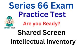 Series 66 Exam STC Shared Screen Practice Test