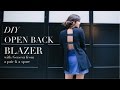 DIY Open Back Blazer