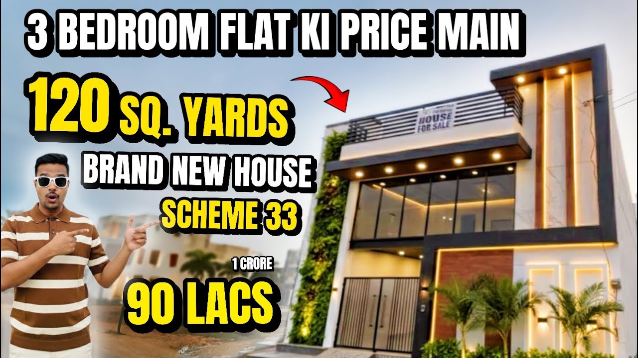 120 Sq Yard House For Sale In Karachi | 120 Sq Yards House Design in Karachi | Scheme 33 Karachi 🔥❤️