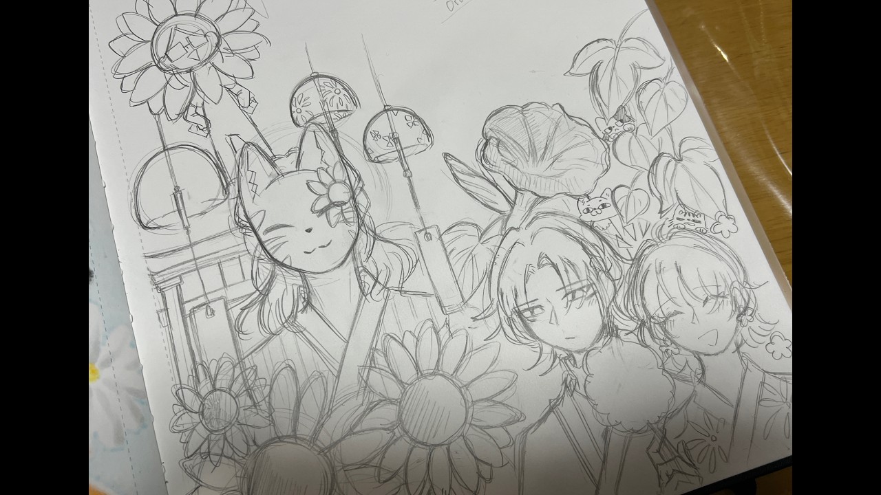 07/04 sketching!! お絵描きライブ✨ - YouTube