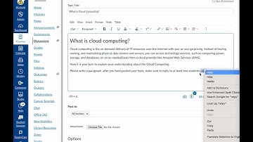 How to create Discussions in Canvas
