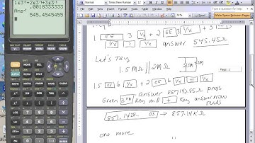 Parallel Resistors  calculator use