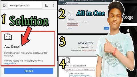 Fix Aw Snap Page Crashes Chrome /Page Loading Error Codes and Issues/Chrome Error Page Unresponsive?