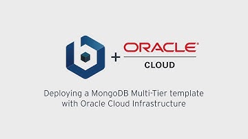 Deploy a MongoDB Multi-Tier template with Oracle Cloud Infrastructure