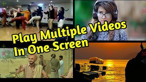 How To Combine Multiple Videos In One Screen