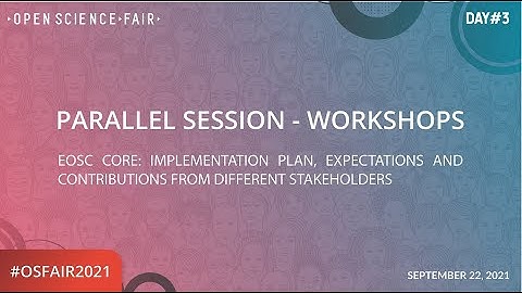 EOSC Core: implementation plan, expectations and contributions from different stakeholders