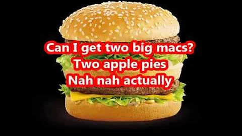 How To Order Mcdonald's Like A Boss! (Lyrics)