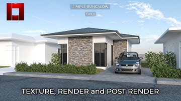 Vray for Sketchup PART4 Simple Render for Bungalow House