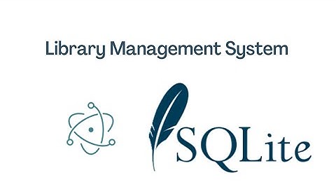 Electron JS  Project - library management system