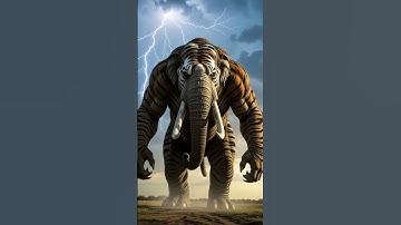 Tiger + Elephant fusion | animal fusion | comment your combo |  #viral #viralshorts