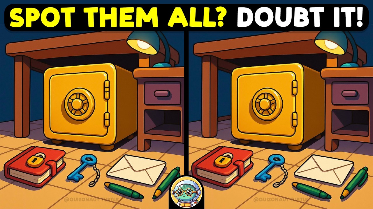 🐢🧩 Find 3 Differences | Your Daily Brain Workout 🧩🐢 | Quizonaut Turtle