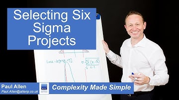 How to select a Six Sigma project...