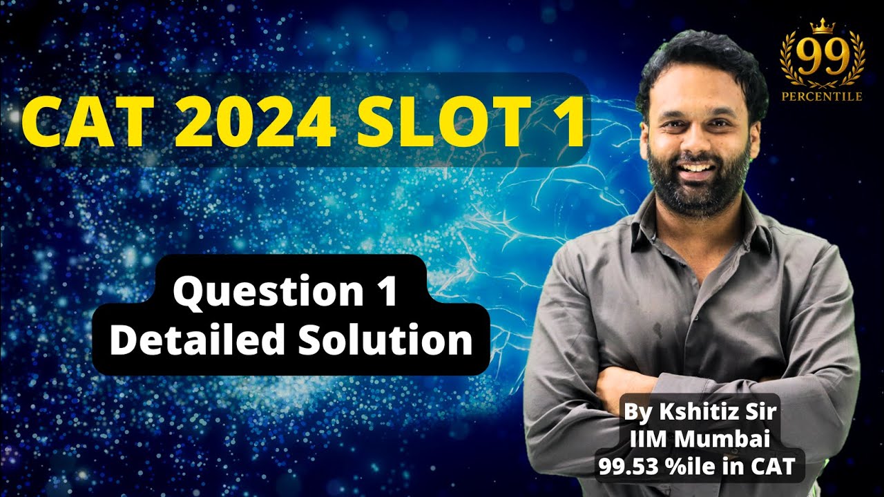 CAT 2024 Slot 1 Quant | Question 1 | Detailed Solution - YouTube