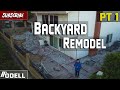 Split Level Concrete Backyard Remodel (Part 1)