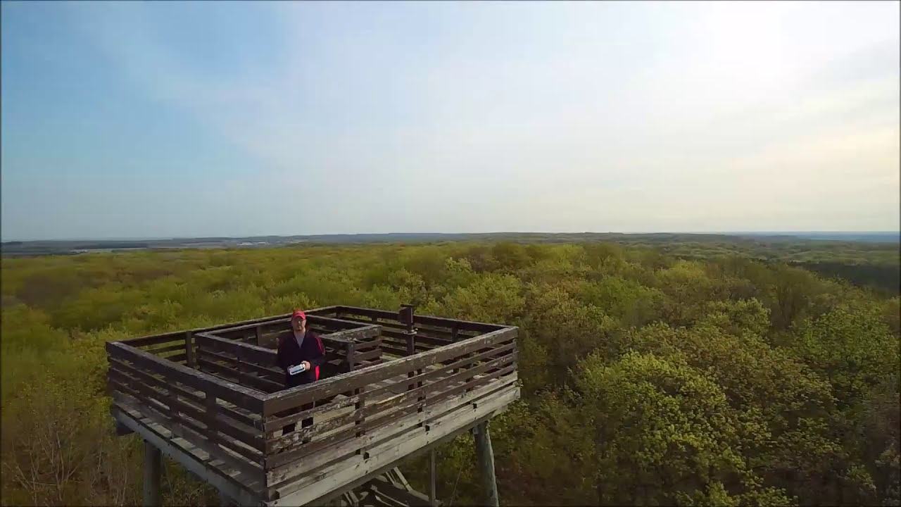 Parnell Tower Kettle Moraine State Forest Drone Footage YouTube