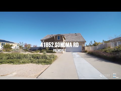 41852 Sonoma Rd, Palmdale, CA home video tour