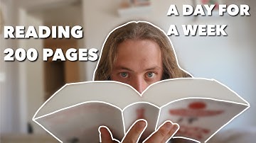 I Read 200 Pages A Day for One Week | Reading Vlog