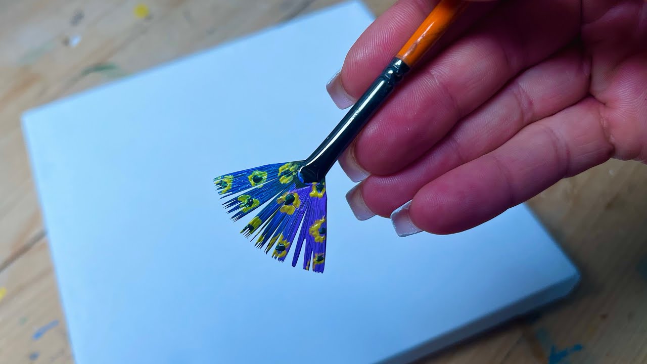 🌻Anyone Can Paint This! A Simple Acrylic Painting Idea Everyone Will Love