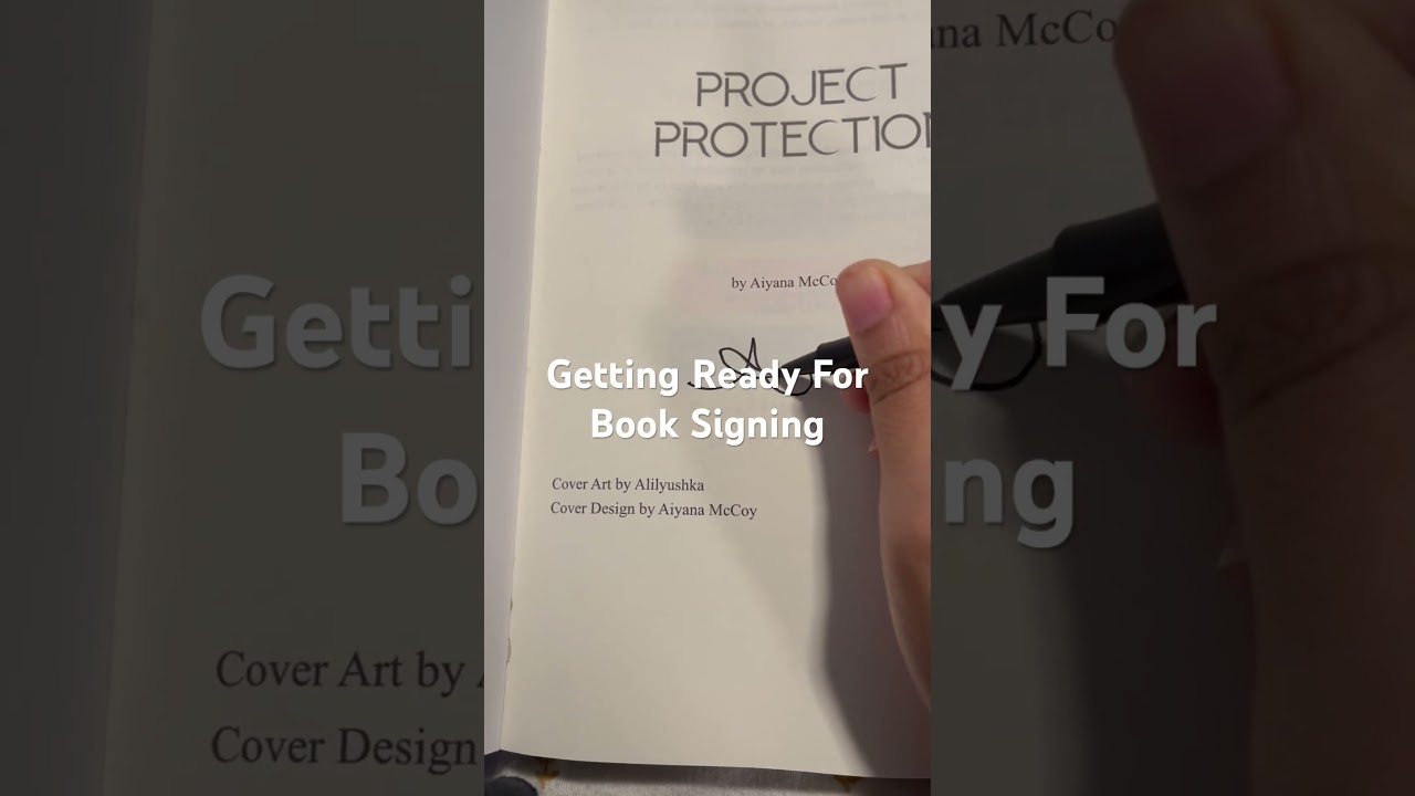 getting ready for a book signing