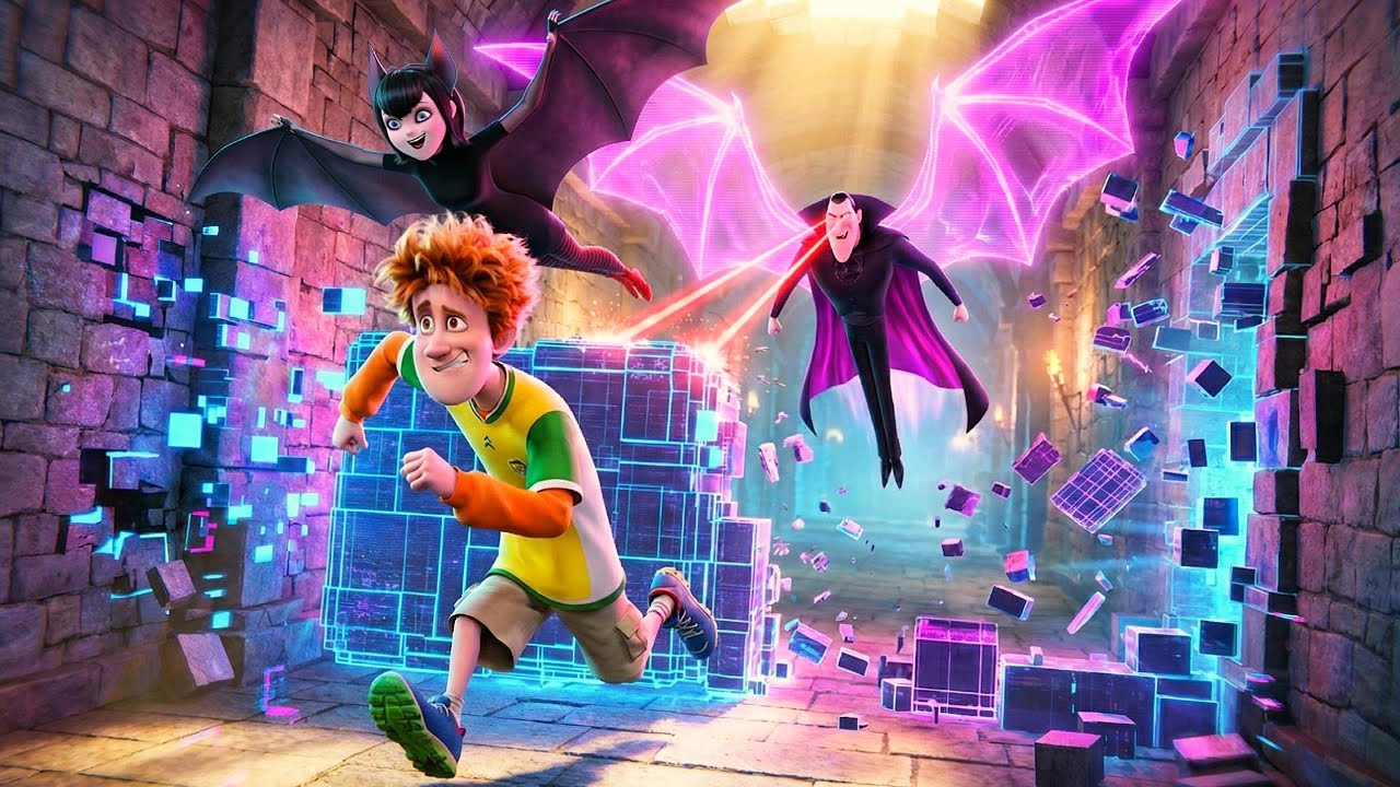 Escape the Digital Realm: The Chase Against Vampires in the Cyber World | Hotel Transylvania
