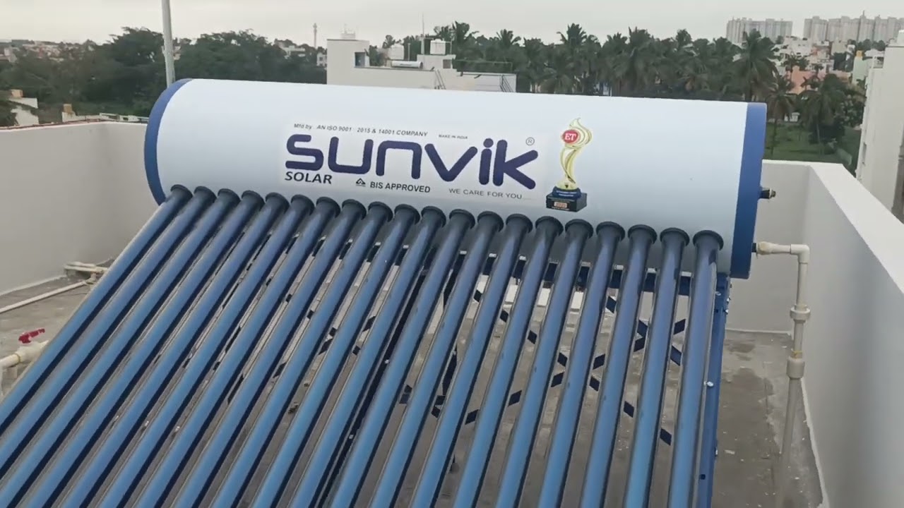 Sunvik Solar Water heater installed in Bangalore Nagasandra 