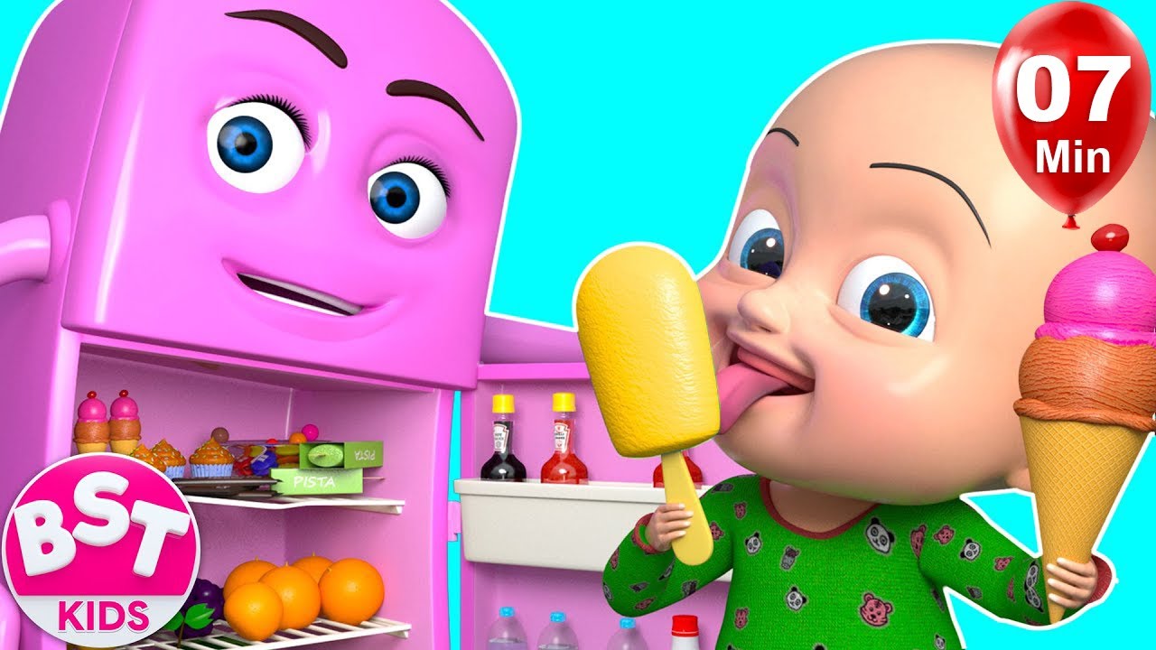 Cute Friend Refrigerator - BillionSurpriseToys Nursery Rhymes, Kids Songs -  YouTube