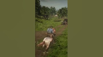 Is this man ok? #rdr2 #funny #rdr2funnymoments #fyp maybe their just giving him some exercise...