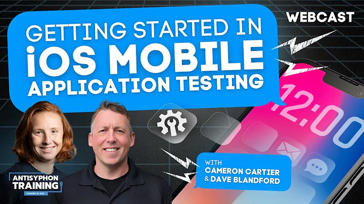 Getting Started in iOS Mobile Application Testing w/ Cameron & Dave